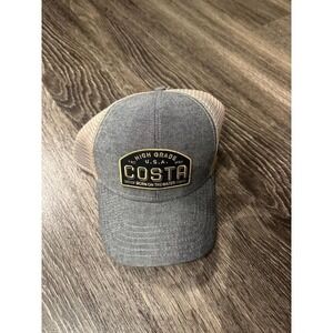 Costa High Grade USA Born on the Water Trucker Hat Gray Mesh Adjustable